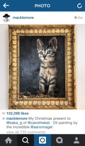 Macklemore's Instagram post